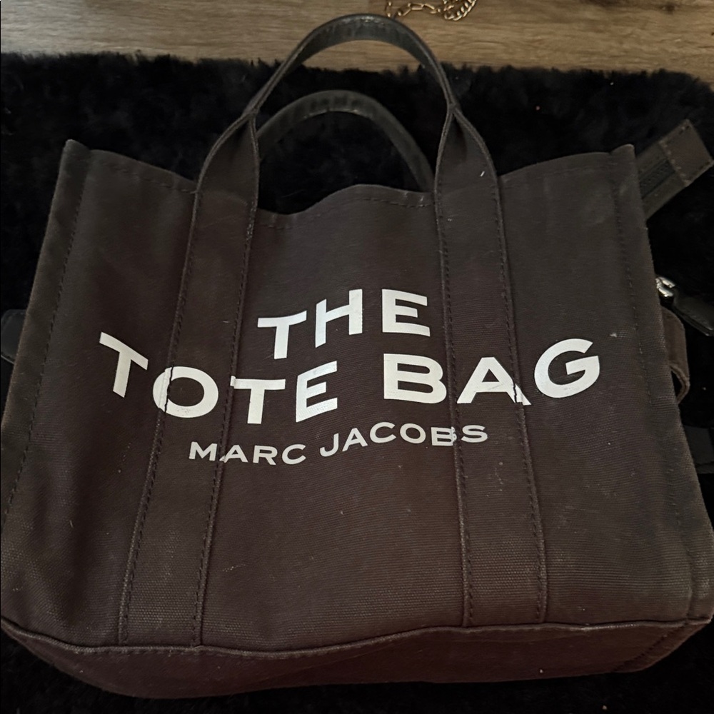 Marc Jacobs Black Canvas Tote Bag